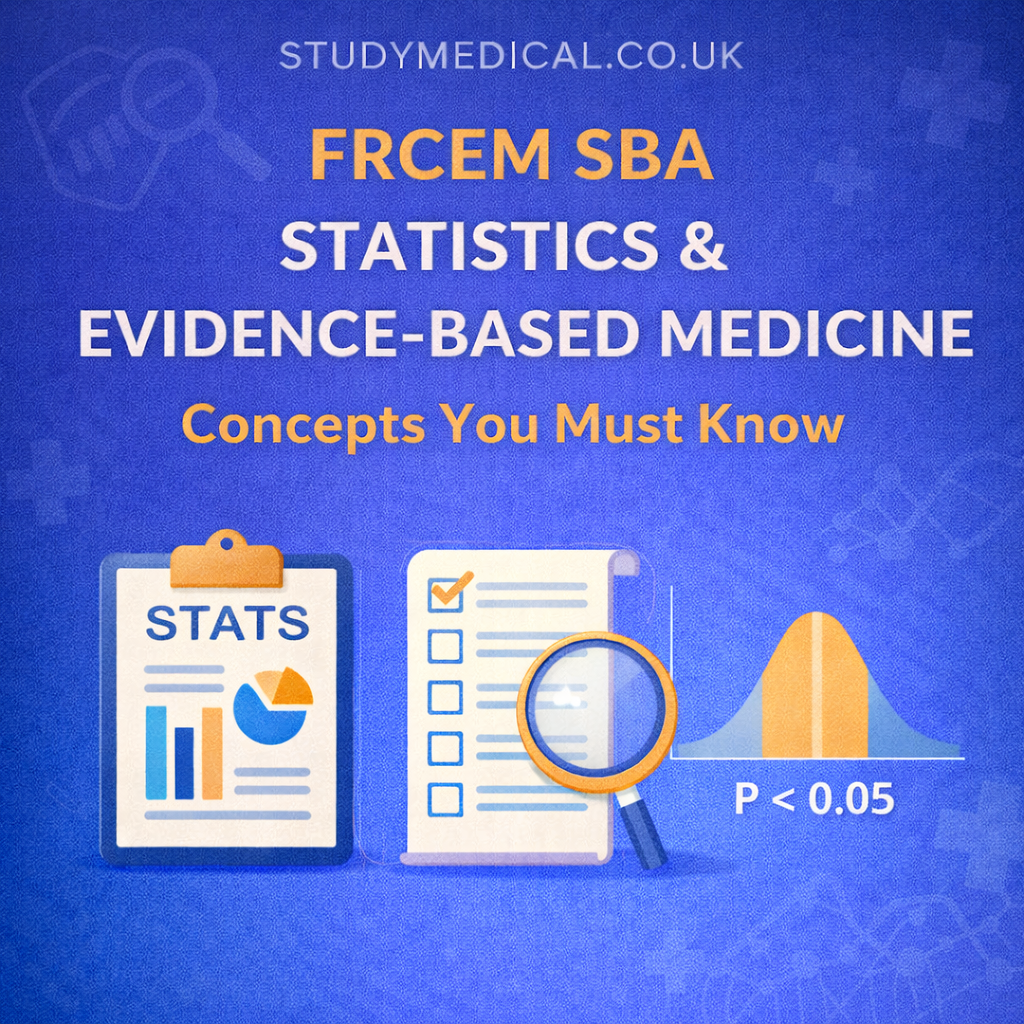 FRCEM SBA Statistics & Evidence-Based Medicine: Concepts You Must Know