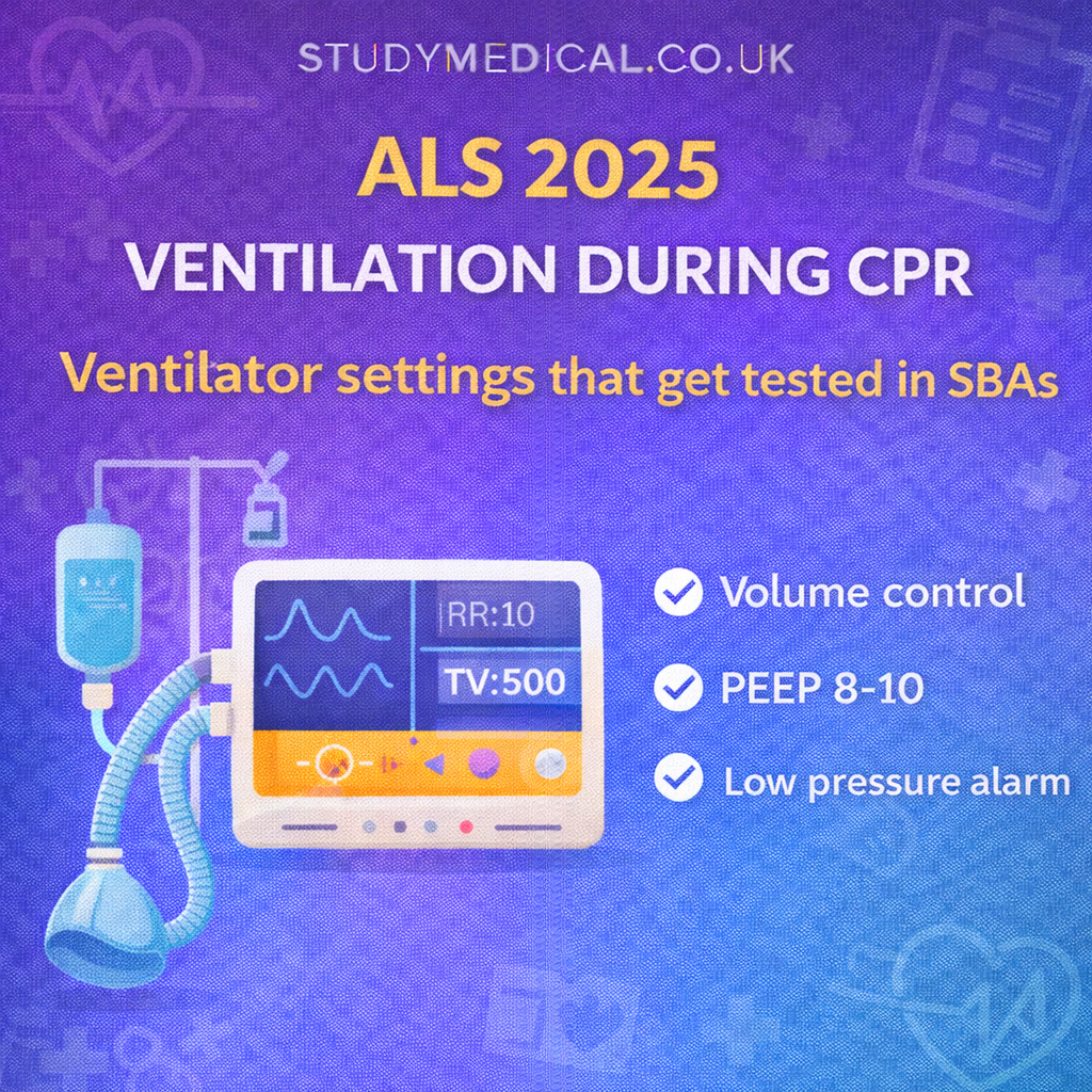ALS 2025 ventilation during CPR: ventilator settings that get tested in SBAs