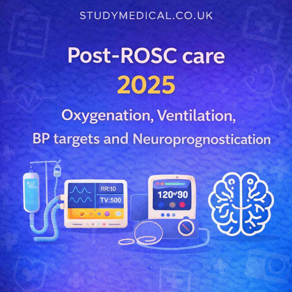 Post-ROSC care 2025: oxygenation, ventilation, BP targets and neuroprognostication