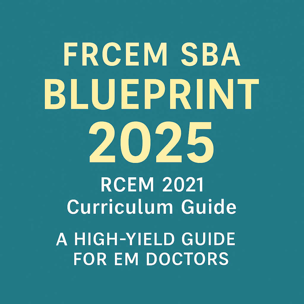 FRCEM SBA Exam Blueprint 2025: Breaking Down the RCEM 2021 Curriculum for FRCEM SBA – A Practical Guide for Emergency Medicine Doctors